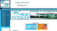Desktop Screenshot of kwglass.com.br