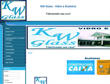 Tablet Screenshot of kwglass.com.br